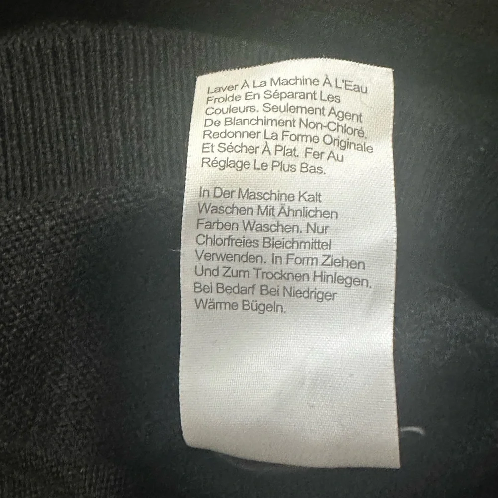 J. Crew cotton cashmere sweater Women’s size medium black - Picture 4 of 8